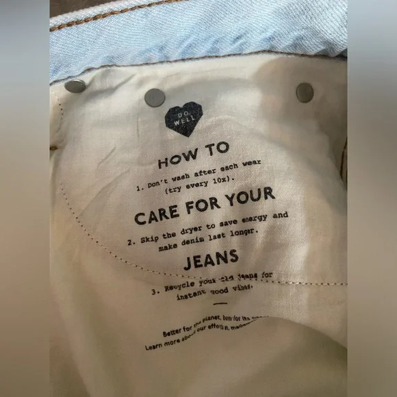 Madewell Blue Straight Leg Jeans with Vintage Appeal - Picture 8 of 15